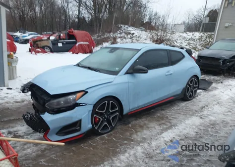 2021 Hyundai Veloster N from USA, damaged, VIN KMHT36AH0MU009075